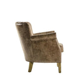 Ghedi Serpis Armchair Brown Leather — SantoLusso®