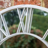 Ghedi Sergi Outdoor Mirror Distressed White — SantoLusso®