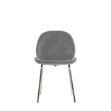 Ghedi Nure Chair Light Grey Velvet (2pk) — SantoLusso®