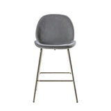 Ghedi Nure Stool Light Grey Velvet (2pk) — SantoLusso®