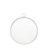 Ghedi Loressa Silver Round Mirror Large — SantoLusso®