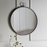 Ghedi Loressa Silver Round Mirror Large — SantoLusso®