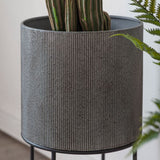 Ghedi Eda Metal Planter Set of 2 Grey — SantoLusso®