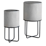 Ghedi Eda Metal Planter Set of 2 White — SantoLusso®
