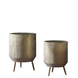 Ghedi Amelia Metal Planter Set of 2 — SantoLusso®