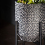 Ghedi Anders Metal Planter Black Small — SantoLusso®