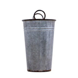 Ghedi Arley Galvanised Flower Bucket Large — SantoLusso®