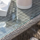 Ghedi Urcio 6 Seater Oval Dining Set Stone — SantoLusso®