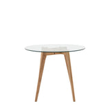 Ghedi Ebarallo Round Dining Table Oak — SantoLusso®