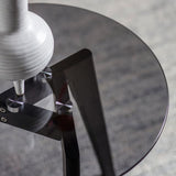 Ghedi Ebarallo Round Side Table Black — SantoLusso®