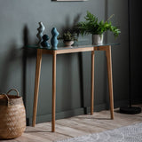 Ghedi Ebarallo Console Table Oak — SantoLusso®