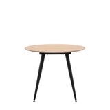 Ghedi Miera Round Dining Table Oak — SantoLusso®