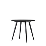 Ghedi Miera Round Dining Table Black — SantoLusso®
