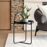 Ghedi Digna Side Table Black — SantoLusso®