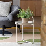 Ghedi Digna Side Table White — SantoLusso®