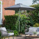 Ghedi Pernita 2.7m Parasol Grey — SantoLusso®