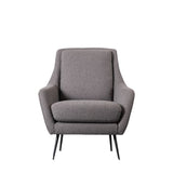 Ghedi Fino Armchair Dark Grey Linen — SantoLusso®