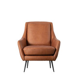 Ghedi Fino Armchair Brown Leather — SantoLusso®
