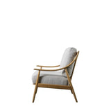 Ghedi Fume 2 Seater Sofa Dark Natural Linen — SantoLusso®