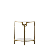 Ghedi Valentina Side Table White Marble — SantoLusso®