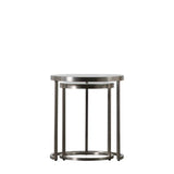 Ghedi Matera Nest of Two Tables Silver — SantoLusso®