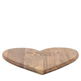 Ghedi Emotive Heart Chopping Board Natural Large — SantoLusso®