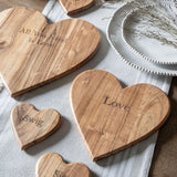 Ghedi Emotive Heart Chopping Board Natural Large — SantoLusso®