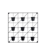 Ghedi Carlos Wall Planters x9 Black Large — SantoLusso®