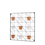 Ghedi Carlos Wall Planters x9 White & Terracotta Large — SantoLusso®