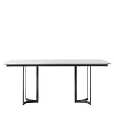Ghedi Gesso Dining Table Black — SantoLusso®