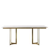 Ghedi Gesso Dining Table Gold — SantoLusso®