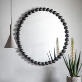 Ghedi Tercca Round Mirror Black — SantoLusso®
