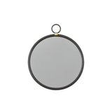Ghedi Loressa Black Round Mirror Small — SantoLusso®