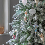 Ghedi Skiing Hares White Set of 2 — SantoLusso®