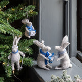 Ghedi Gifting Hares Grey Set of 2 — SantoLusso®