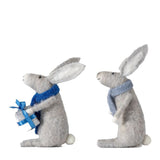 Ghedi Gifting Hares Grey Set of 2 — SantoLusso®