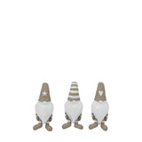 Ghedi Gerald Gonk Pothanger Beige Set of 3 — SantoLusso®