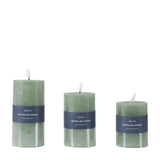 Ghedi LED Candle Rustic Sage Set of 3 — SantoLusso®