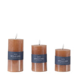 Ghedi LED Candle Rustic Amber Set of 3 — SantoLusso®