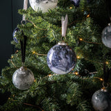 Ghedi Marbled Bauble Grey 6pk Small — SantoLusso®