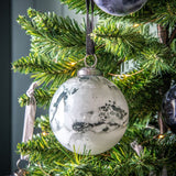 Ghedi Marbled Bauble Grey 6pk Large — SantoLusso®