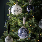 Ghedi Marbled Bauble Grey 6pk Large — SantoLusso®