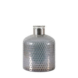 Ghedi Erica Vase Etched Grey Lustre Small — SantoLusso®
