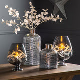 Ghedi Erica Vase Etched Grey Lustre Small — SantoLusso®