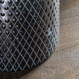 Ghedi Erica Vase Etched Grey Lustre Small — SantoLusso®