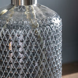 Ghedi Erica Vase Etched Grey Lustre Large — SantoLusso®