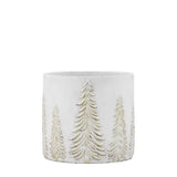 Ghedi Forest Planter White and Gold Medium — SantoLusso®