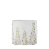 Ghedi Forest Planter White and Gold Medium — SantoLusso®