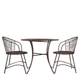 Ghedi Sonnato 2 Seater Bistro Set Noir — SantoLusso®