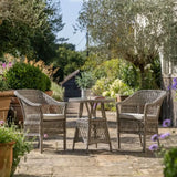 Ghedi Urcio Bistro Set Stone — SantoLusso®